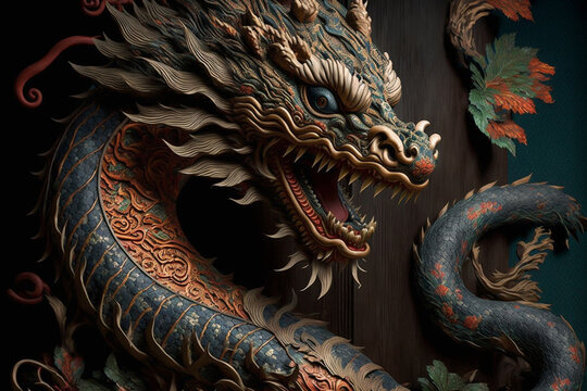 chinese dragon art