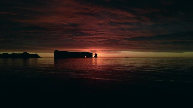 aerial view of famous Perce rock