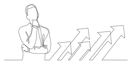 man thinking about team work PNG image with transparent background