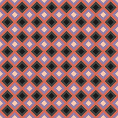 Colorful Vintage Diamond Seamless Pattern 