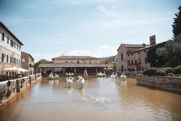 Tuscany thermal baths Bagno Vignoni  