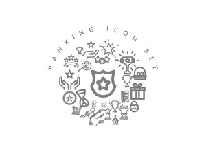 ranking icon set design.