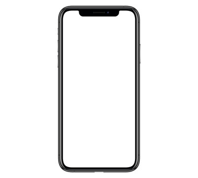 Mockup / template. Smartphone with blank screen for your design. PNG 24