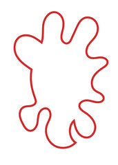 Obraz premium Abstract Shape Squiggly Lines 