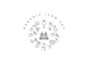 organic icon set desing.