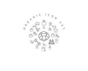 organic icon set desing.