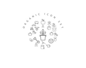 organic icon set desing.
