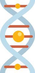 Dna icon flat vector. Lab scientist. Experiment genetic isolated