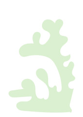 Pastel Abstract Shape Transparent Design 