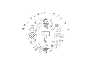 art icon set desing.