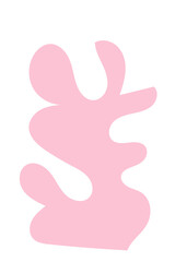 Pastel Abstract Shape Transparent Design 