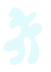 Pastel Abstract Shape Transparent Design 