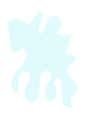 Obraz premium Pastel Abstract Shape Transparent Design 