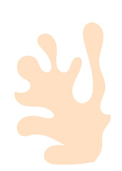 Obraz premium Pastel Abstract Shape Transparent Design 