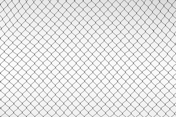 Fototapeta premium Abstract mesh string on white background with seamless patterns