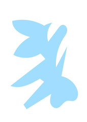 Pastel Abstract Shape Transparent Design 