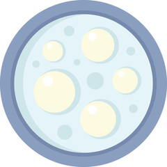 Lactobacillus icon flat vector. Health cell. Micro experiment isolated