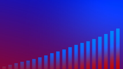 Abstract graph chart of stock market trade background.