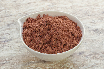 Natural organic cocoa powder for culinary
