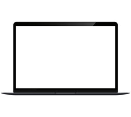 Mockup / template. Laptop slim with blank screen for your design. PNG 24