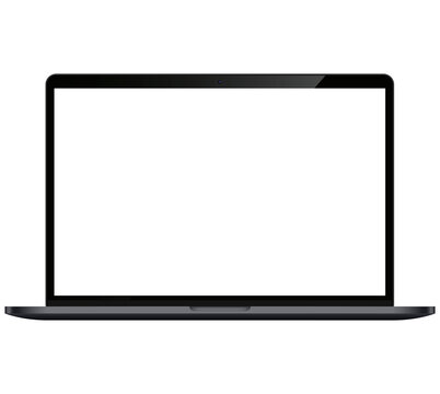 Mockup / template. Laptop pro with blank screen for your design. PNG 24