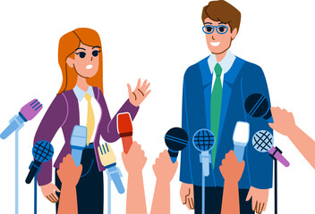 politican man woman vector. politics conference, event campaign, business government, publi crowd convention politican man woman character. people flat cartoon illustration