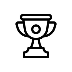 trophy line icon
