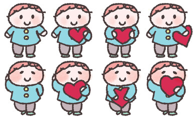  園児のバレンタインセット01【男の子】