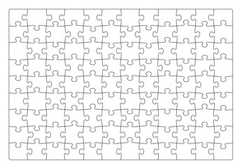 Jigsaw puzzle grid. Puzzle game blank vector pattern or picture parts matching quiz or riddle simple texture. Challenge solve concept, fragment connect jigsaw game mosaic empty background