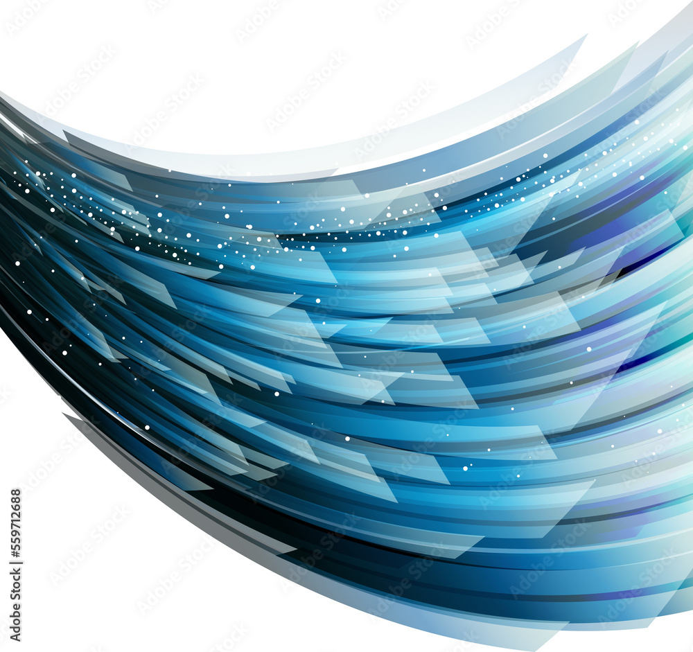 Wall mural abstract background wiht straight blue lines