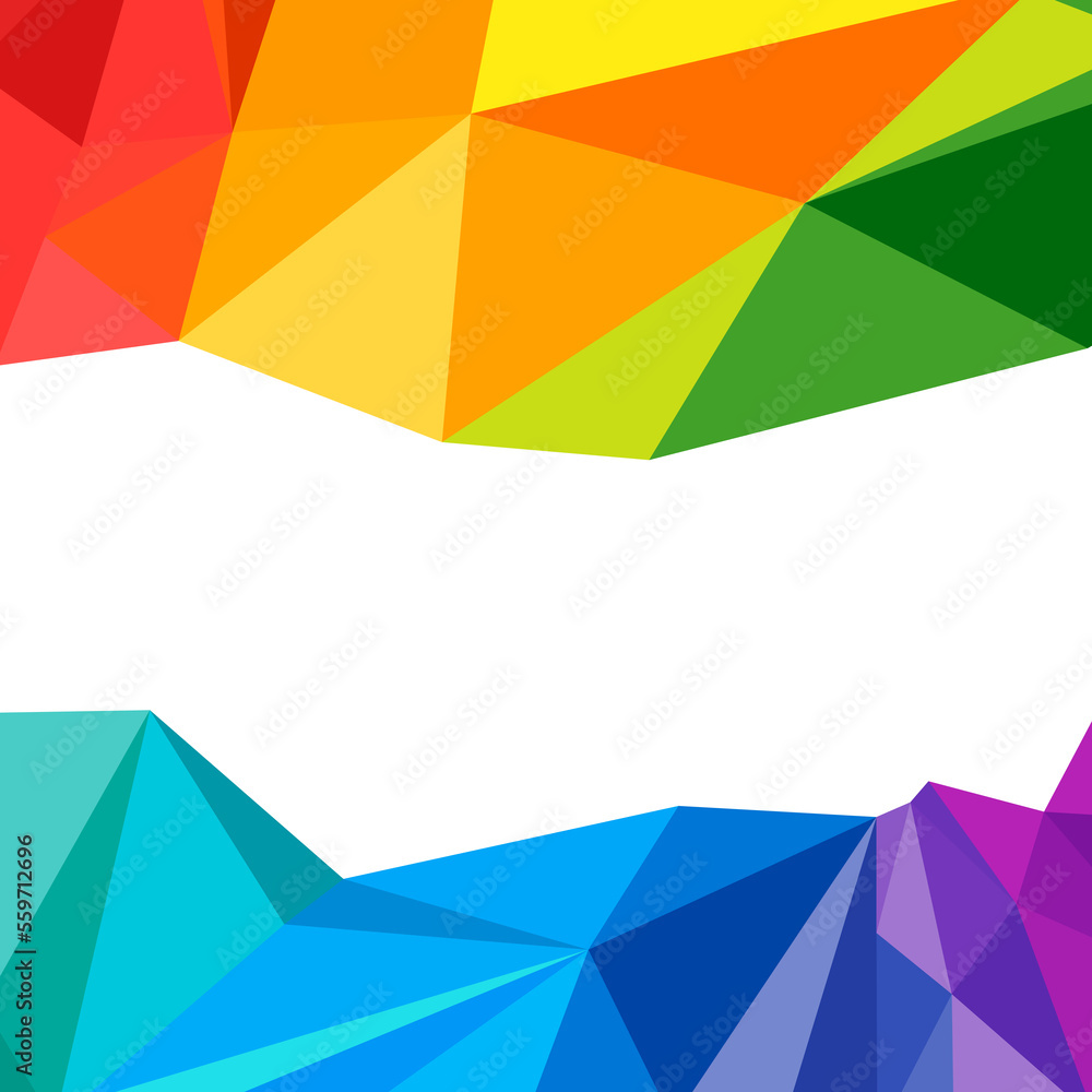 Poster abstract triangle geometric wave stripes border on a white background. polygonal pattern for your de