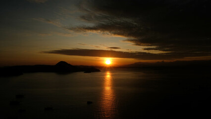 sunrise in Padar Island, Indonesia
