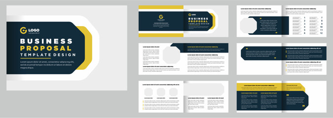 Minimalist business proposal landscape template