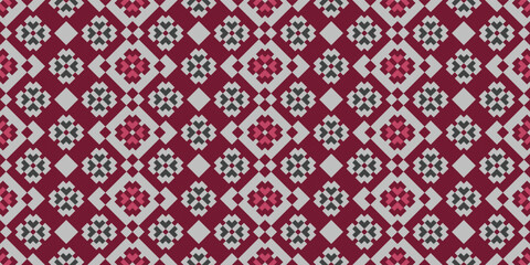 Fototapeta premium Modern geometric shapes motif seamless pattern