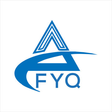 FYQ letter logo. FYQ blue image on white background. FYQ Monogram logo design for entrepreneur and business. FYQ best icon.
