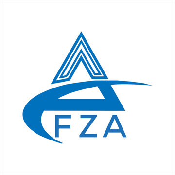 FZA letter logo. FZA blue image on white background. FZA Monogram logo design for entrepreneur and business. FZA best icon.
