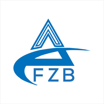 FZB letter logo. FZB blue image on white background. FZB Monogram logo design for entrepreneur and business. FZB best icon.
