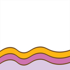 Retro Rainbow Footer