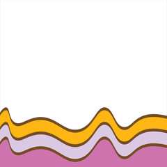 Retro Rainbow Footer