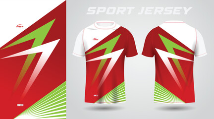 red green shirt sport jersey design