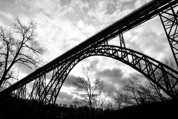 “Müngsten Bridge“ is the highest railway bridge in Germany built in 1897. Spanning over river...