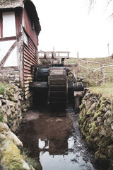 Fototapeta na wymiar The beautiful old Danish watermill Kaleko