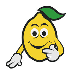 lemon cartoon character