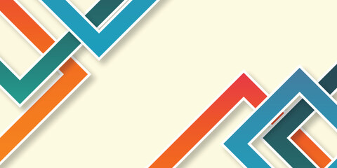 Shape trendy colorful abstract background illustration template design