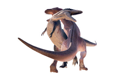 dinosaur king acrocanthosaurus. acrocanthosaurus dinosaur on a blank background PNG	