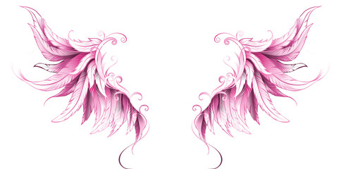 Pink Angel Wings