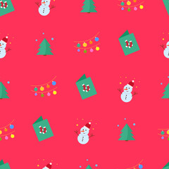 seamless pattern with christmas 