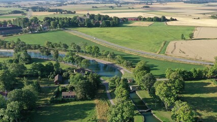 Canal Göta et le lac Roxen en Suède, Scandinavie