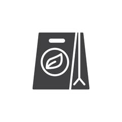 Eco friendly packaging vector icon