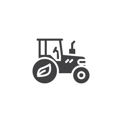 Green farm vector icon